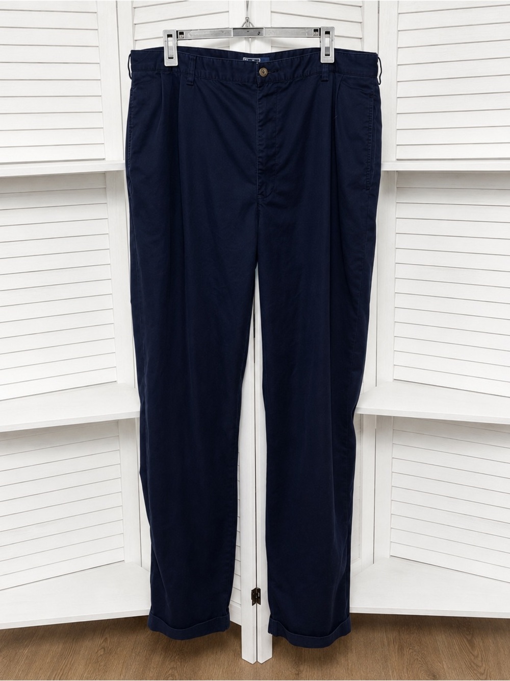 Polo Ralph Lauren Men’s 38x34 Navy Blue Chino Pants 100% Cotton Classic